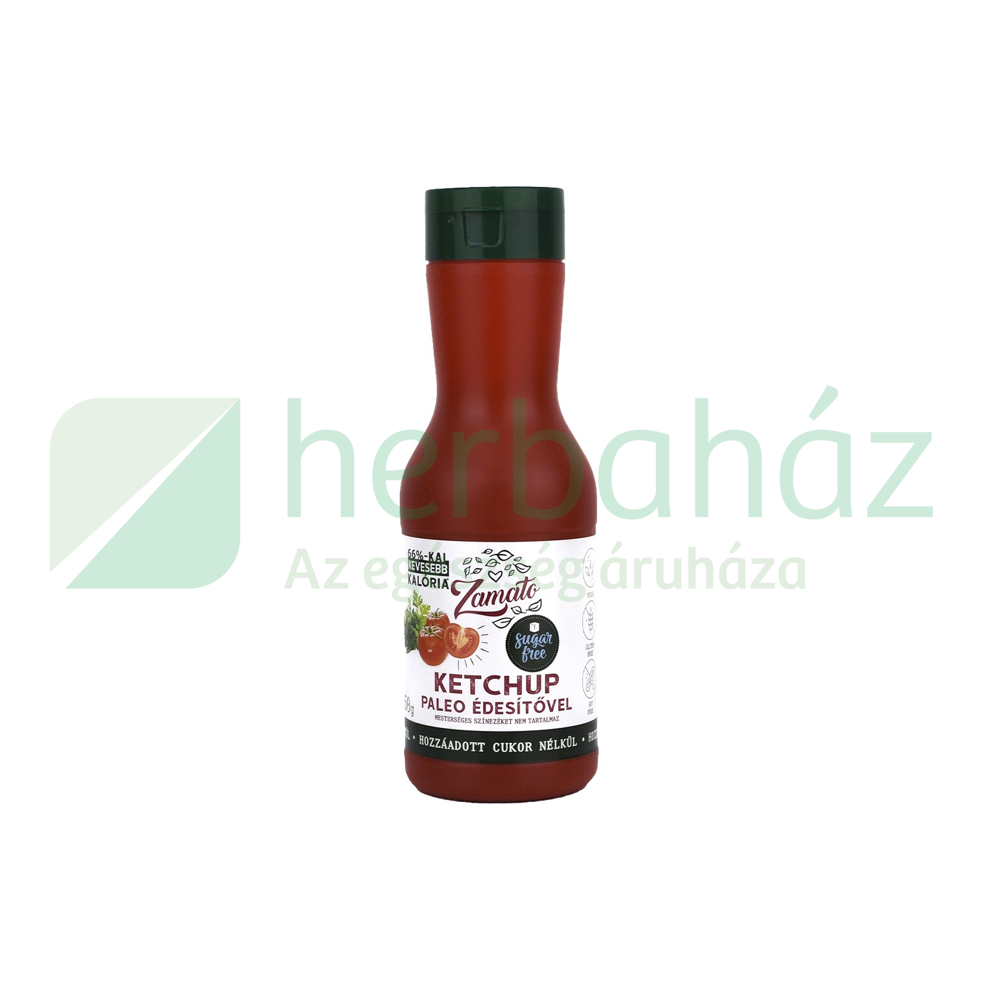 ZAMATO KETCHUP PALEO ÉDESÍTŐSZERREL 66%-KAL KEVESEBB KALÓRIA 450G